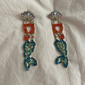 Crystal Mermaid Earrings